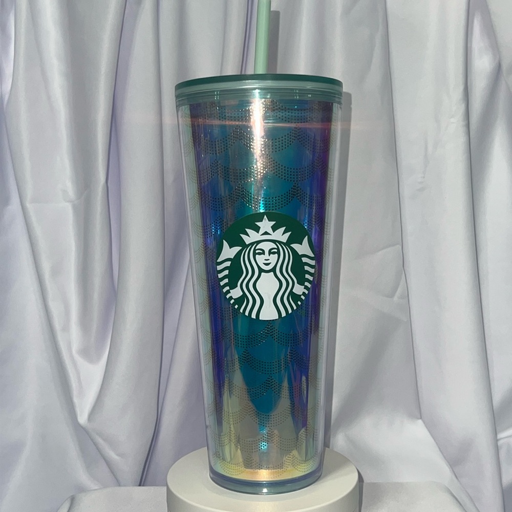 Starbucks Iridescent 🩵💜  Mermaid Scales Tumbler Venti Water Bottle